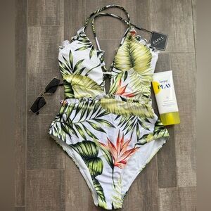 Tropical One Piece Swimsuit